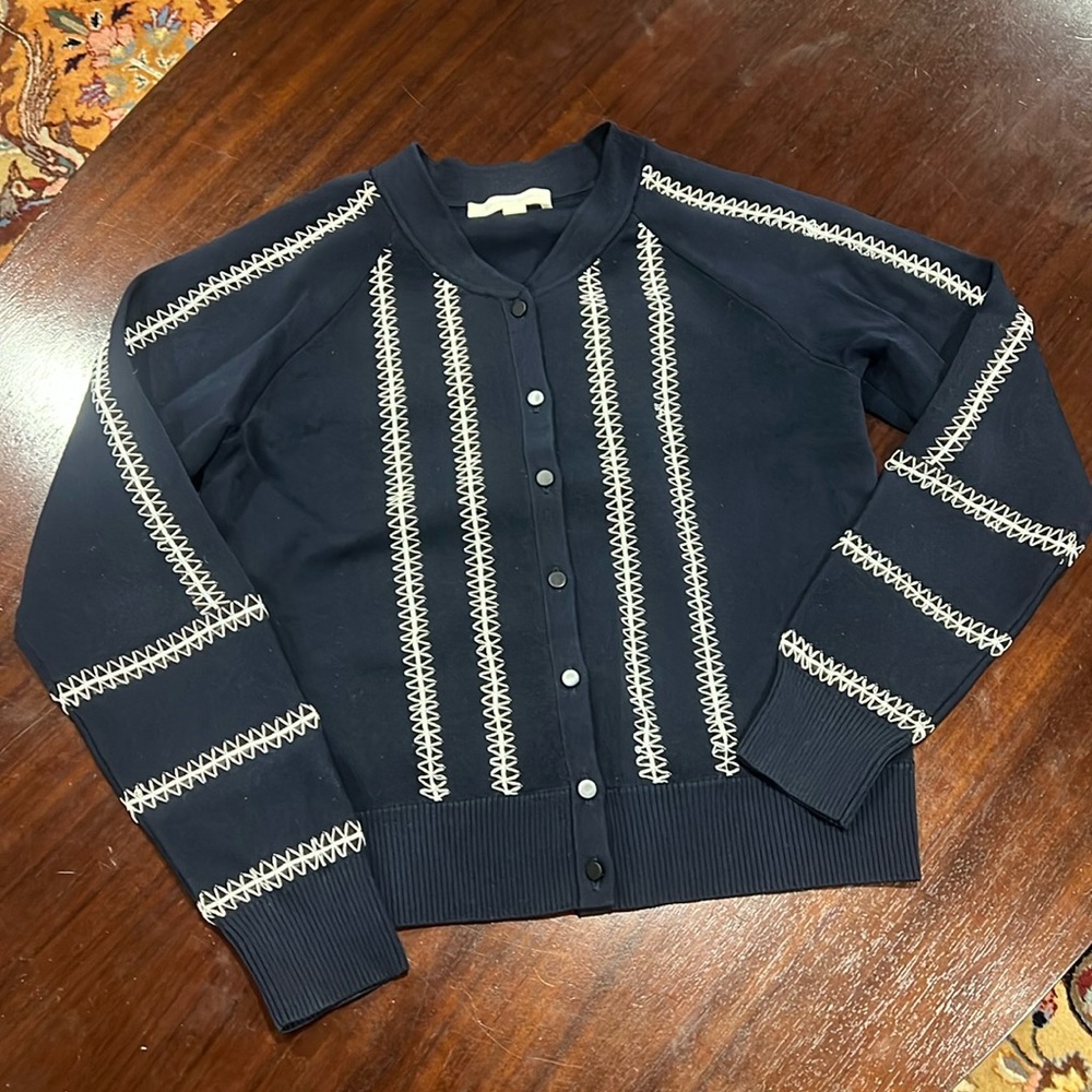 Jonathan SIMKHAI navy cardigan size small.